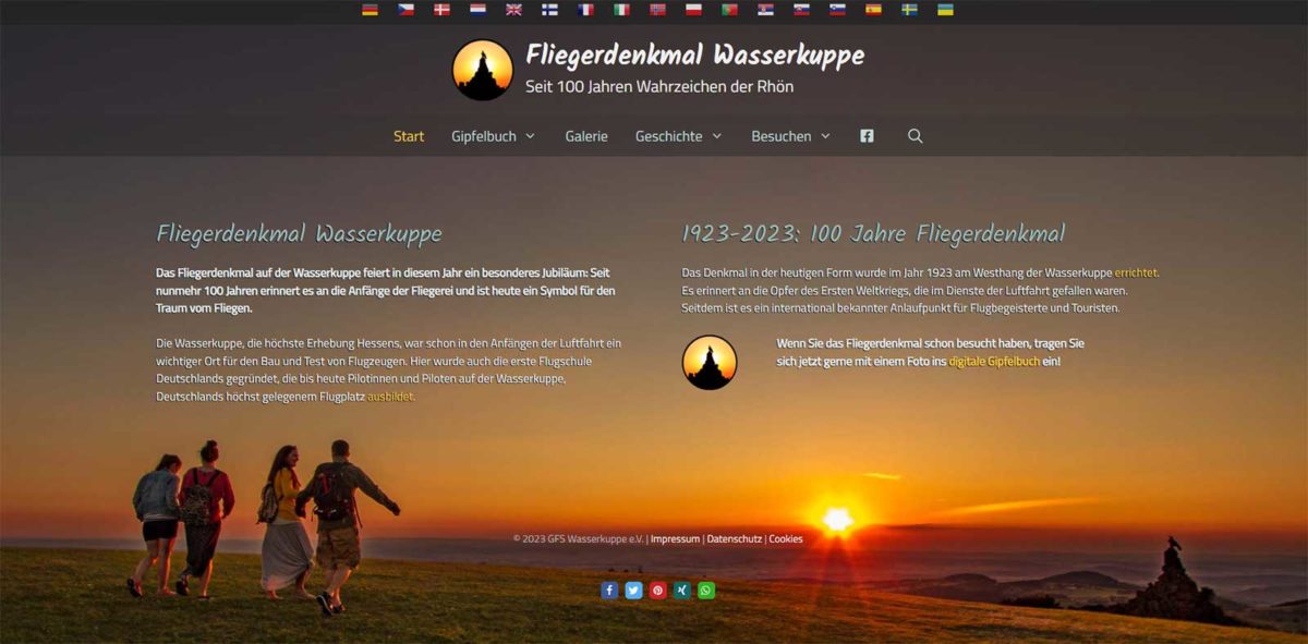 Screenshot fliegerdenkmal.de