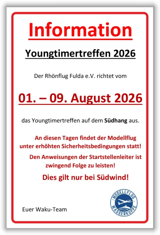 Youngtimer-Treffen Hinweis